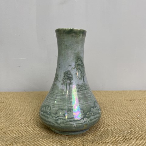 Iridescent Staffordshire Ceramic Vase