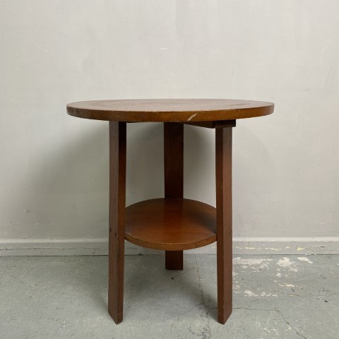 Vintage 2 Tier Round Side Table