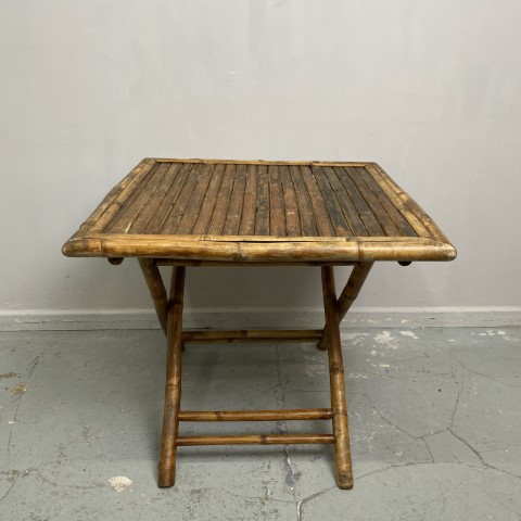 Vintage Foldable Bamboo Table