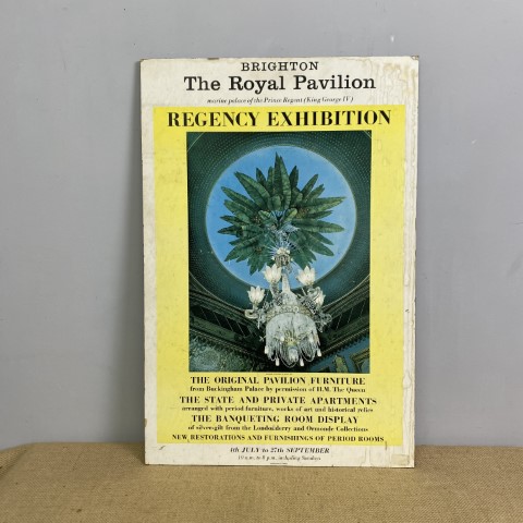 Vintage Regency Exhibition Poster Print on Board