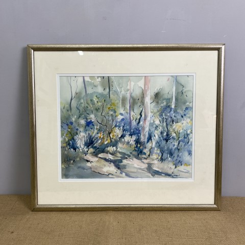 'Lindfield Park' - Framed Watercolour Painting by Leila Lloyd