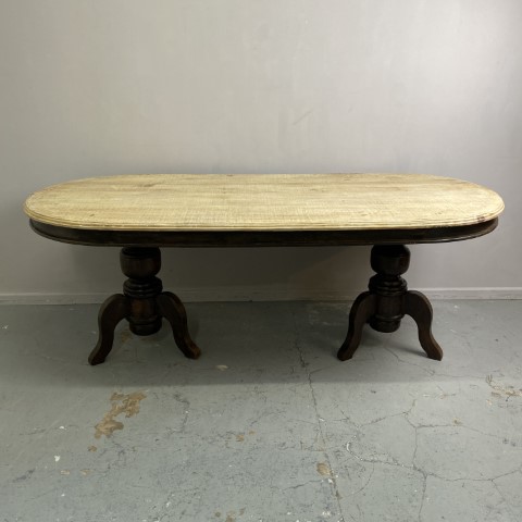 Oval Double Pedestal Dining Table