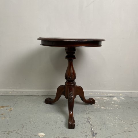 Vintage Mahogany Tripod Side Table