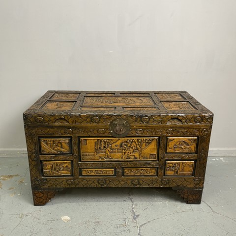 Large Vintage Camphor Chest