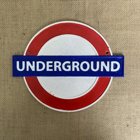 Cast Iron London Underground Wall Plaque