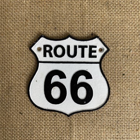 Cast Iron 'Route 66' Sign