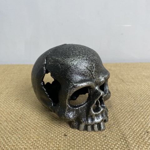 Cast Iron Skull Paperweight