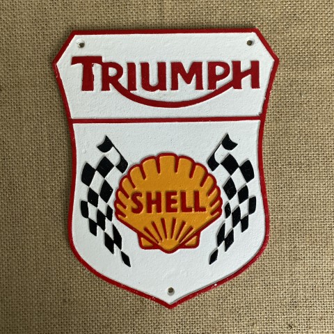 Cast Iron 'Triumph Shell' Wall Plaque