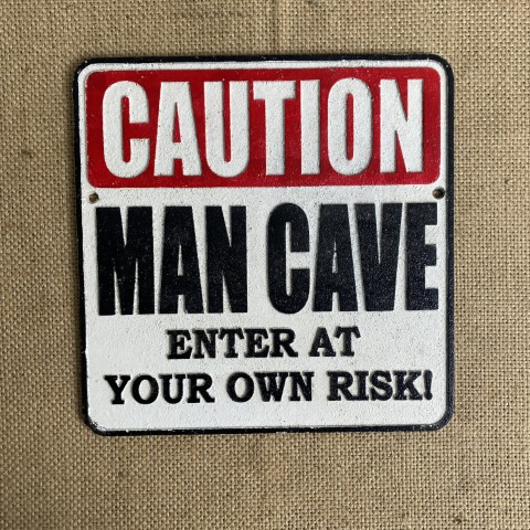 Cast Iron 'Man Cave' Sign