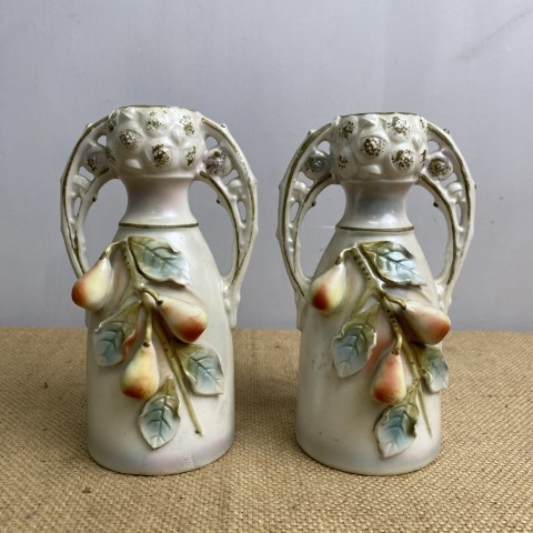 Pair of Antique Austrian Vases