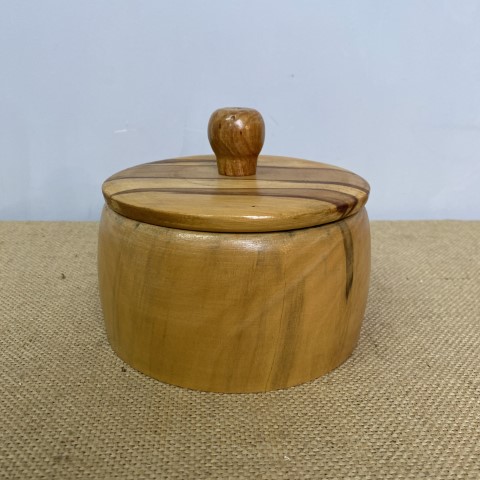 Vintage Timber Lidded Cannister