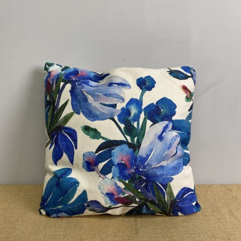 Blue Floral Cushion