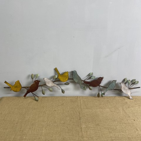 'Birds on a Branch' Metal Wall Art