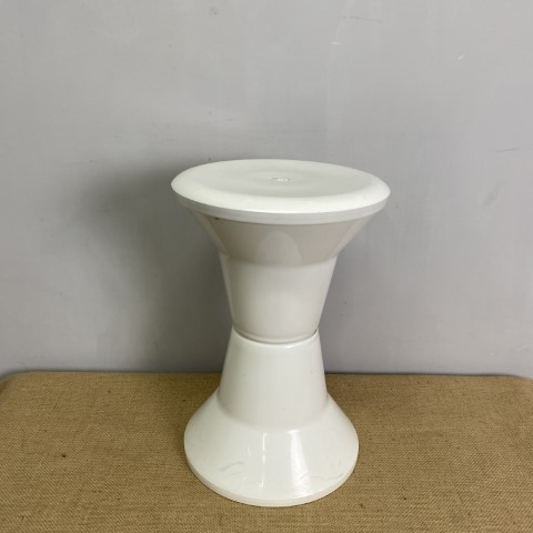 Vintage white Caroma Mushroom Stool