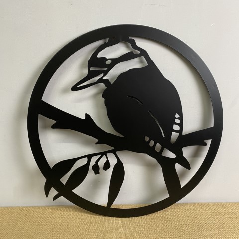 Black Metal Kookaburra Wall Art