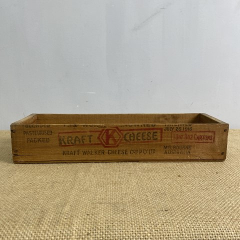 Vintage 'Kraft Cheese' Timber Box