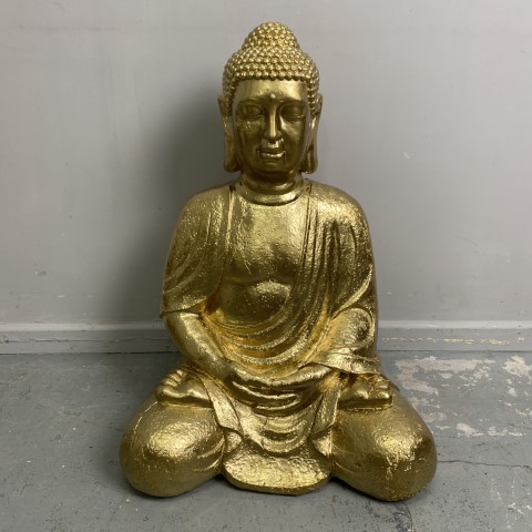 Large Gold Sitting Buddha Statue