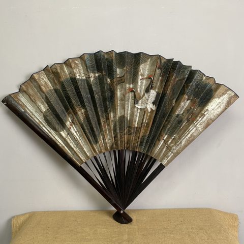 Large Vintage Japanese Folding Fan