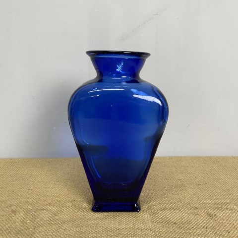 Blue Art Glass Vase