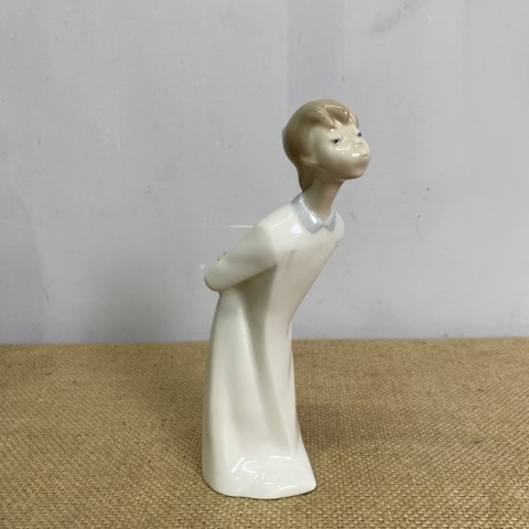 Lladro Figure - Boy Blowing (#4869)