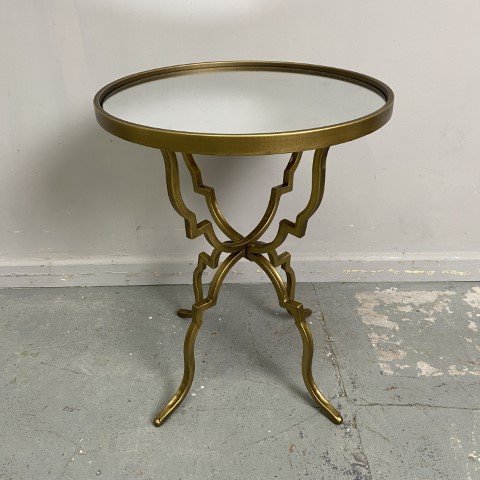 Gold Mirrored Side Table