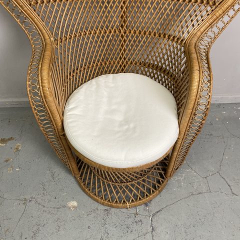 Boho Cane Peacock Chair