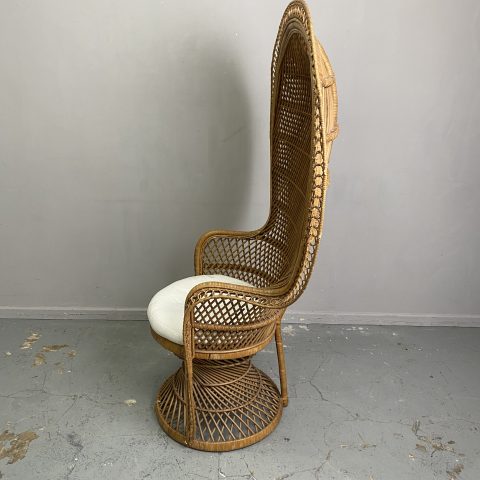 Boho Cane Peacock Chair