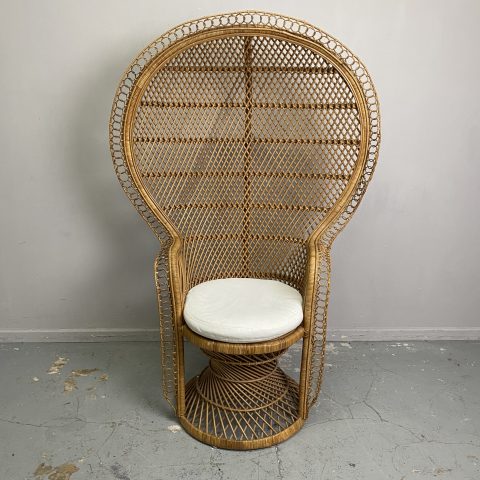 Boho Cane Peacock Chair