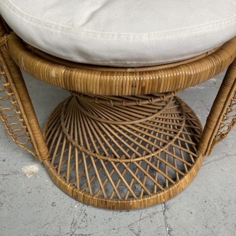 Boho Cane Peacock Chair