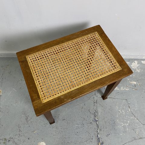 Vintage Rattan Side Table