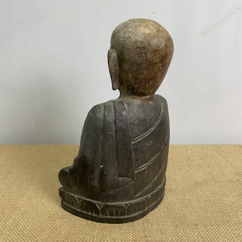 Vintage Carved Timber Buddha