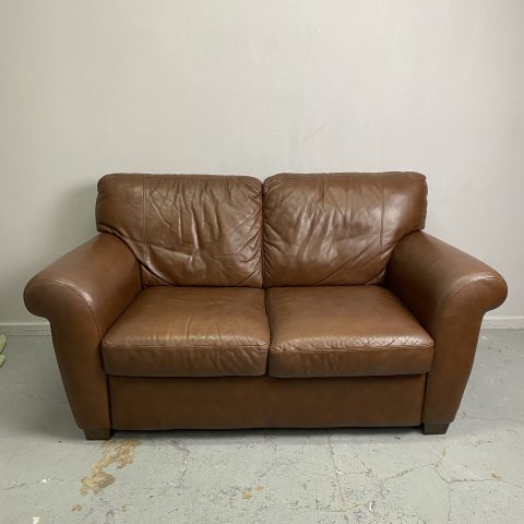 Leather 2 Seater Sofa