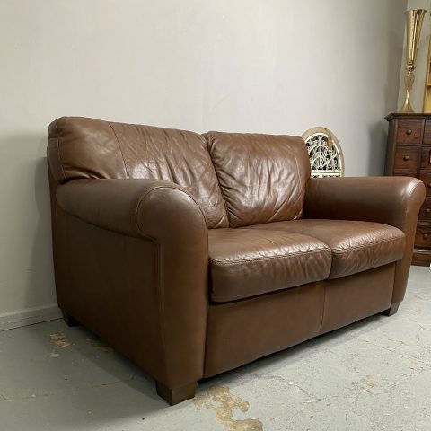 Leather 2 Seater Sofa