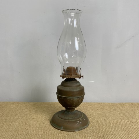 Vintage Brass Oil Lamp