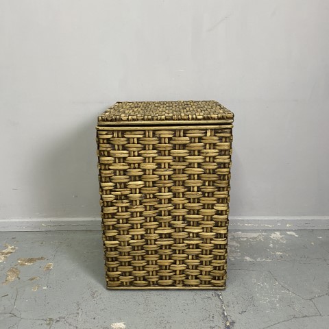 Vintage Cane Laundry Hamper