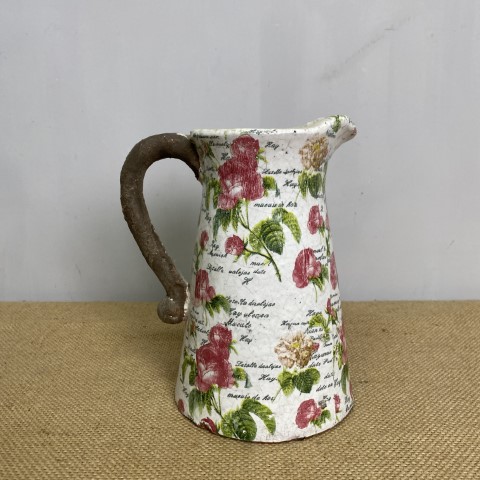 Rustic Floral Jug