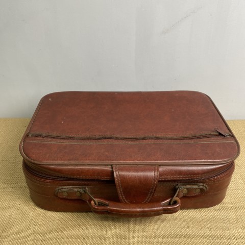 Vintage Leather Suitcase