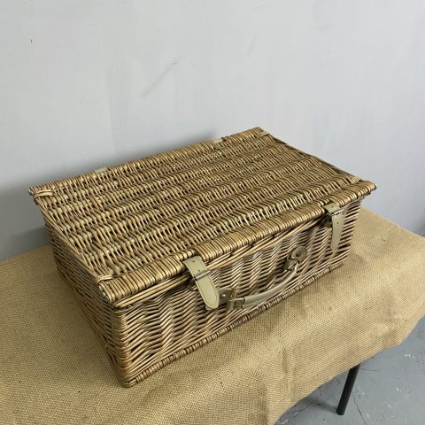 Vintage Cane Picnic Basket