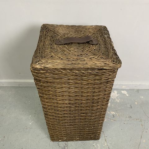 Vintage Cane Laundry Hamper #2