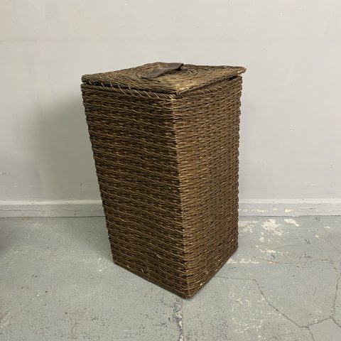 Vintage Cane Laundry Hamper #2