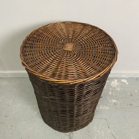 Vintage Cane Laundry Hamper #3