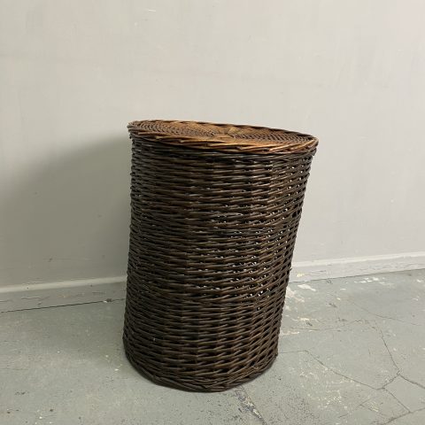 Vintage Cane Laundry Hamper #3