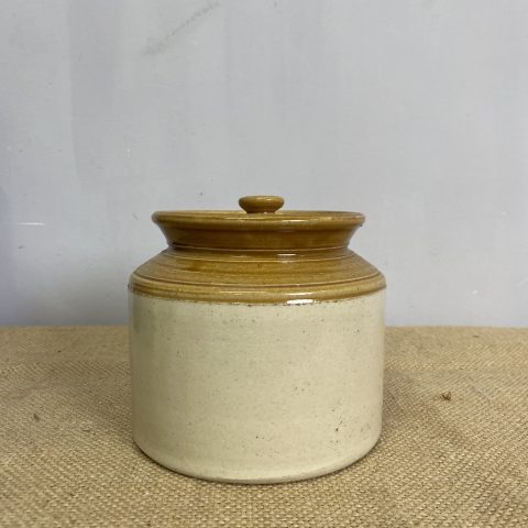 Vintage Lidded Stoneware Cannister