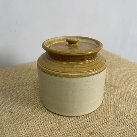 Vintage Lidded Stoneware Cannister