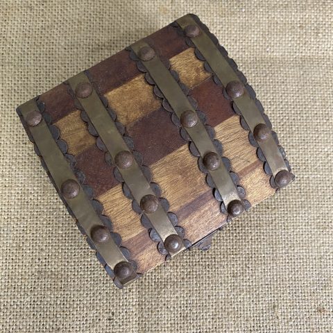 Small Timber and Metal Treasure Box