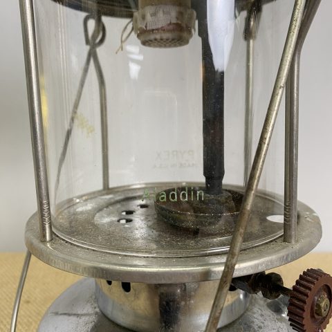 Vintage Aladdin Kerosene Lantern with Pyrex Glass