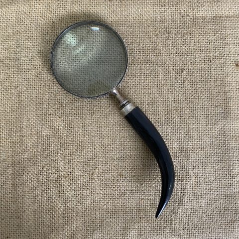 Vintage Style Magnifying Glass with Horn Handle