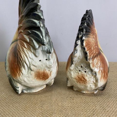 Pair of Vintage Ceramic Chicken Salt & Pepper Shakers