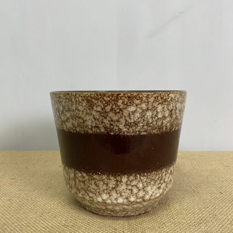 Vintage Brown Ceramic Planter