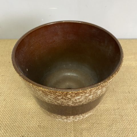 Vintage Brown Ceramic Planter